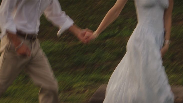 Romantic moment between couple